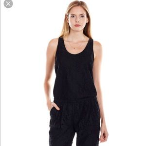 JOIE black lace jumpsuit